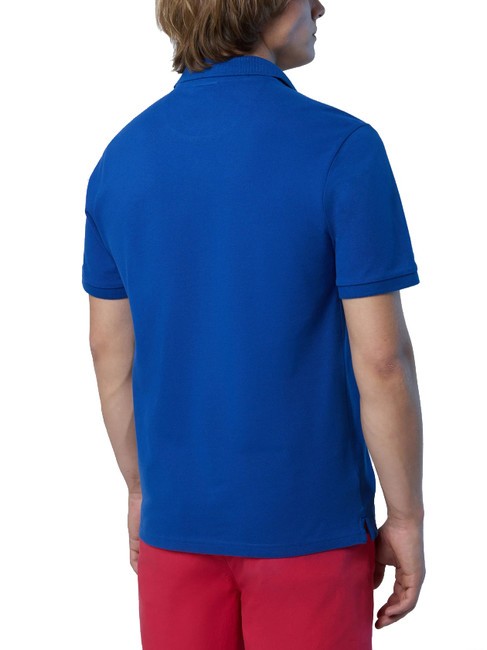 BASIC Kurzarm-Poloshirt aus Baumwolle Meerblau - Herren-Polo-Shirts/Herren-Polo-Shirt/Herrenpoloshirt/Herrenpoloshirts