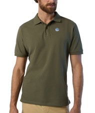 NORTH SAILS BASIC Kurzarm-Poloshirt aus Baumwolle staubige Oliven - Herren-Polo-Shirts/Herren-Polo-Shirt/Herrenpoloshirt/Herrenpoloshirts - 3