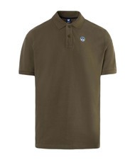NORTH SAILS BASIC Kurzarm-Poloshirt aus Baumwolle staubige Oliven - Herren-Polo-Shirts/Herren-Polo-Shirt/Herrenpoloshirt/Herrenpoloshirts - 5