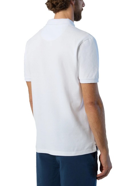 BASIC Kurzarm-Poloshirt aus Baumwolle Wei&szlig; - Herren-Polo-Shirts/Herren-Polo-Shirt/Herrenpoloshirt/Herrenpoloshirts