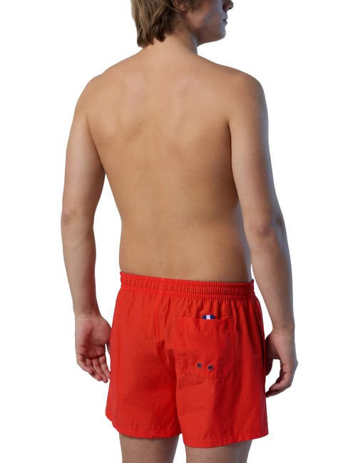 VOLLEY Boxer-Badeanzug mit Logo leuchtend orange - Herrenbadehosen