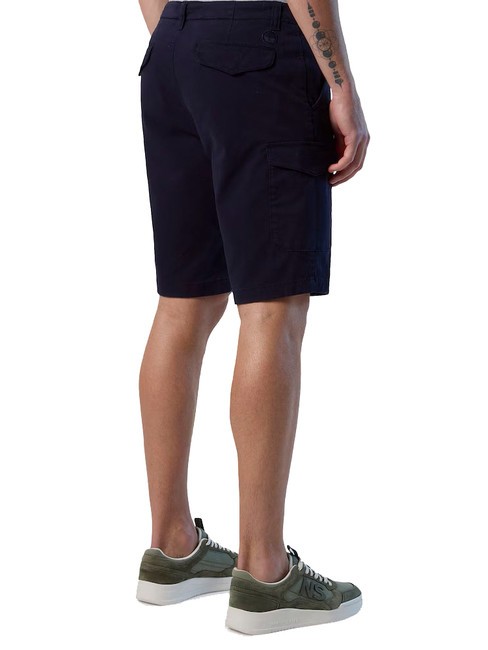 AMERICA Cargo-Shorts mit normaler Passform Navy blau - Hosen Herren