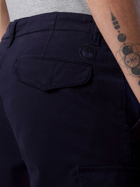 AMERICA Cargo-Shorts mit normaler Passform Navy blau - Hosen Herren