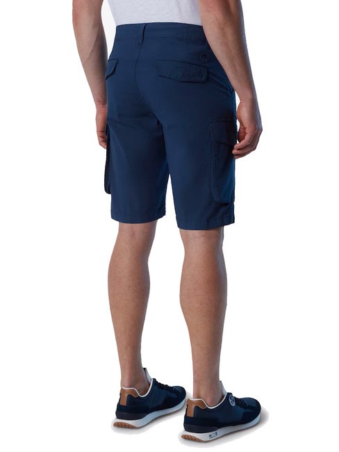 AMERICA Cargo-Bermudashorts aus Baumwolle in normaler Passform dunkler Denim - Hosen Herren