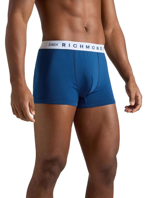 FOZ 3 Boxershorts wei&szlig;/blau/t. - Herrenslip