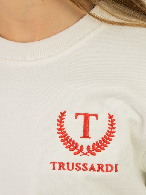 STRAUB KIDS Trainingsanzug aus Sweatshirt und Hose cremefarben/rot - Trainingsanz&uuml;ge f&uuml;r Kinder