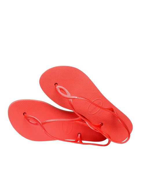 LUNA FLATFORM Flache Flip-Flop-Sandale Lachs - Damenschuhe