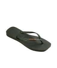 HAVAIANAS SQUARE LOGO Flip-Flops olivgr&uuml;n - Damenschuhe - 3