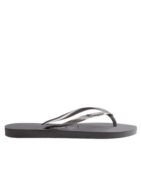 SLIM LOGO Flip Flops Stahlgrau - Damenschuhe