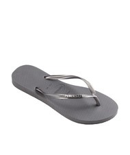 HAVAIANAS SLIM LOGO Flip Flops Stahlgrau - Damenschuhe - 3