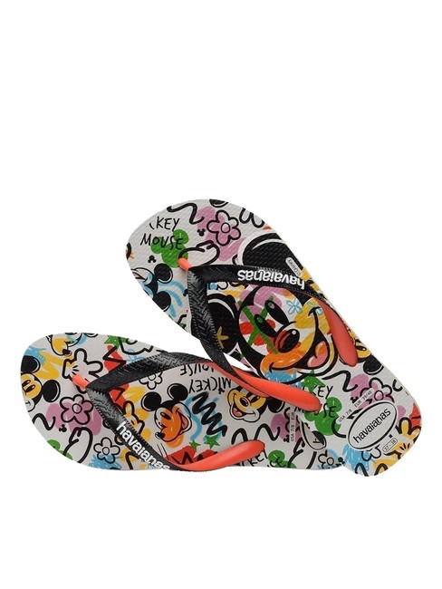 DISNEY STYLISH Flip Flops Beige/Schwarz/Blutorange - Schuhe Unisex