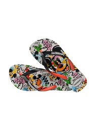 HAVAIANAS DISNEY STYLISH Flip Flops Beige/Schwarz/Blutorange - Schuhe Unisex - 5