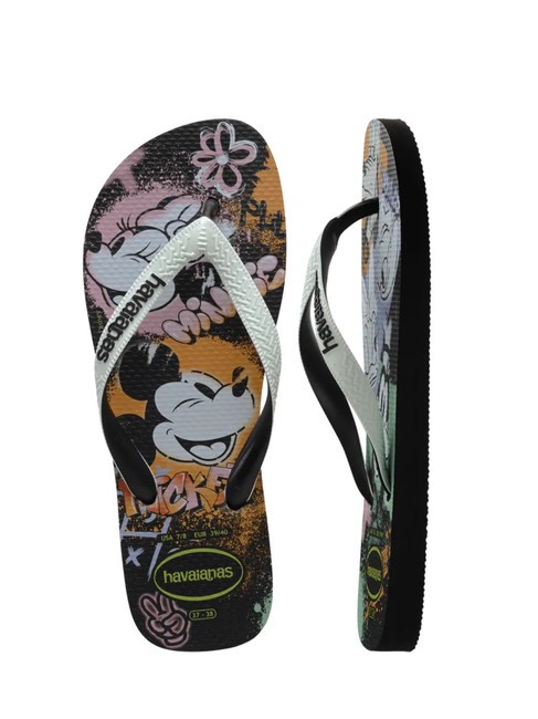 DISNEY STYLISH Flip Flops schwarz/wei&szlig;/schwarz - Schuhe Unisex