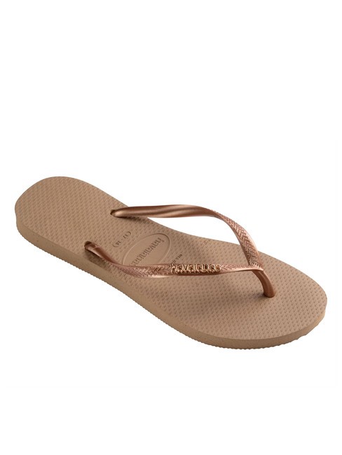 SLIM LOGO Flip Flops ros&eacute; / gold - Damenschuhe