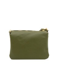 LESAC SIMONA Umh&auml;ngetasche aus Tris-Dollar-Leder Olive - Damentaschen - 3