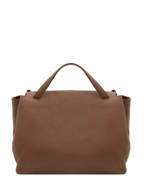 FRESIA Handtasche mit Schultergurt aus Leder verbrannt - Damentaschen
