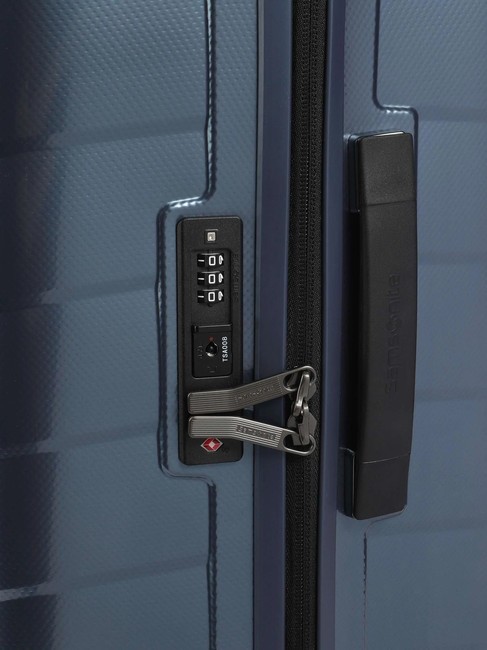 ATTRIX Gro&szlig;er Trolley Stahlblau - Harte Trolleys