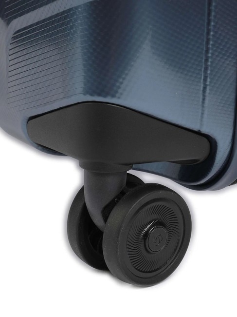 ATTRIX Erweiterbarer schlanker Kabinentrolley Stahlblau - Handgep&auml;ck