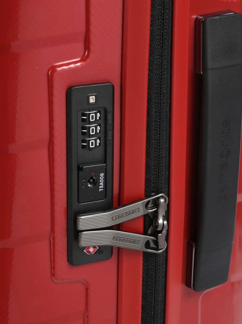 ATTRIX Erweiterbarer Handgep&auml;ckwagen ROT - Handgep&auml;ck