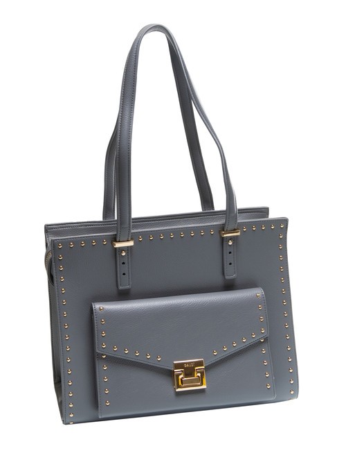 CAMILLA Shopper-Tasche mit Nieten grau - Damentaschen