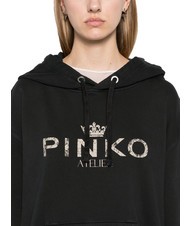 PINKO BASSANI Kapuzenpullover schwarze Limousine - Sweatshirts Damen - 3
