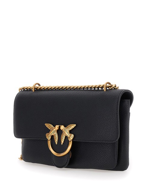 LOVE SOFT MINI Schulter-/Umh&auml;ngetasche schwarz-antikgold - Damentaschen