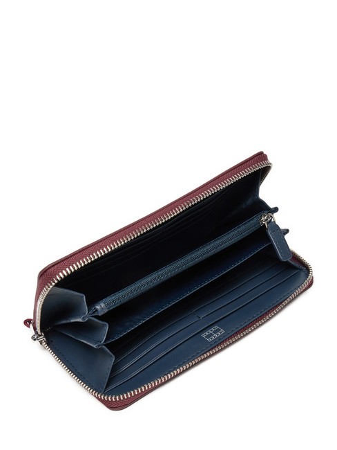 TOMMY JEANS CITY BOLD  Portemonnaie mit umlaufendem Rei&szlig;verschluss tiefes Rouge - Brieftaschen Damen