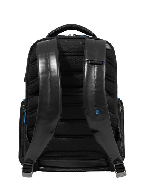BLUE SQUARE  15,6-Zoll-Laptop-Rucksack aus Leder Schwarz - PC-Rucks&auml;cke