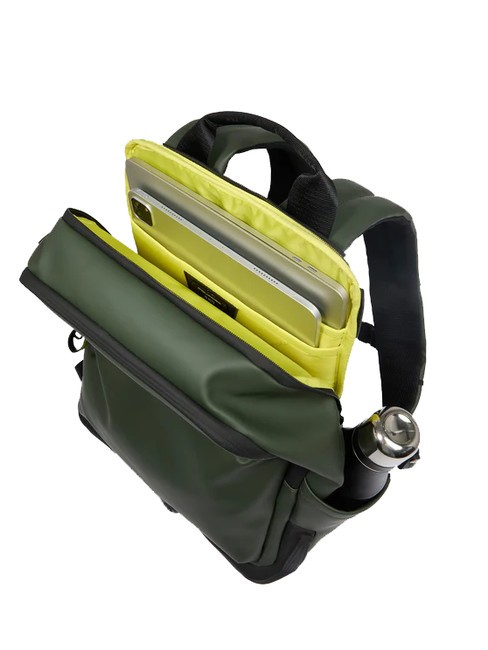 CORNER SPECIALE GOMMATO  14" PC-Rucksack GR&Uuml;N - PC-Rucks&auml;cke