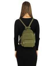 LESAC VANESSA Dollar-Rucksack aus Leder Olive - Damentaschen - 5