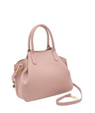 LESAC ALICE Lederhandtasche mit Schultergurt tausendj&auml;hriges Rosa - Damentaschen - 2