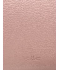LESAC ALICE Lederhandtasche mit Schultergurt tausendj&auml;hriges Rosa - Damentaschen - 7
