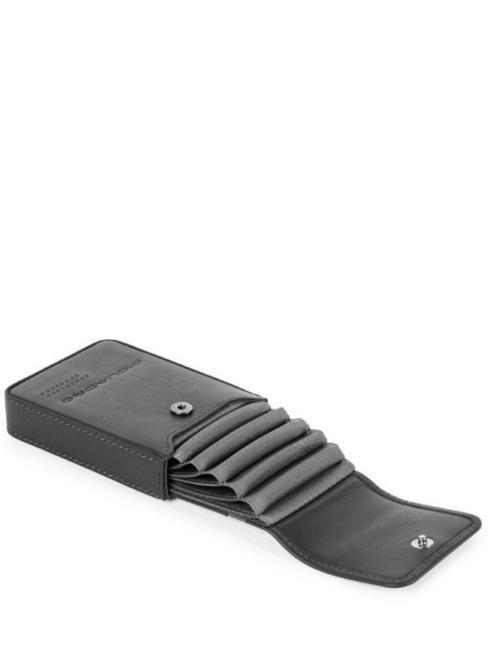 CAMPIONARIO - URBAN Kartenhalter aus Leder Schwarz - Brieftaschen Herren
