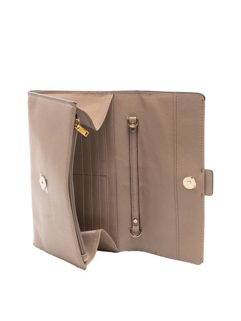CAMPIONARIO - W99 Smartphone-Geldb&ouml;rse aus Leder BEIGE - Brieftaschen Damen