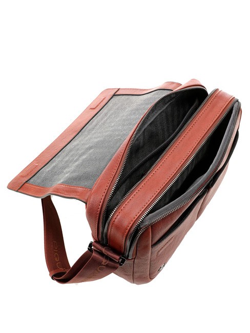 CAMPIONARIO - BLACK SQUARE Messenger aus Leder LEDER - Arbeitstaschen