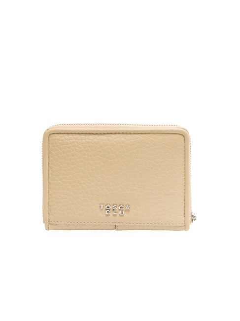 SIERRA Mittelgro&szlig;e Lederbrieftasche mit umlaufendem Rei&szlig;verschluss BEIGE - Brieftaschen Damen