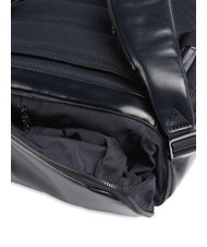 PIQUADRO BLUE SQUARE  15,6-Zoll-Laptop-Rucksack aus Leder Blau - PC-Rucks&auml;cke - 4