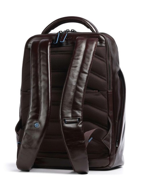 BLUE SQUARE Lederrucksack, 14-Zoll-Laptophalter MAHAGONI - PC-Rucks&auml;cke