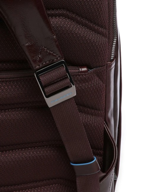 BLUE SQUARE Lederrucksack, 14-Zoll-Laptophalter MAHAGONI - PC-Rucks&auml;cke