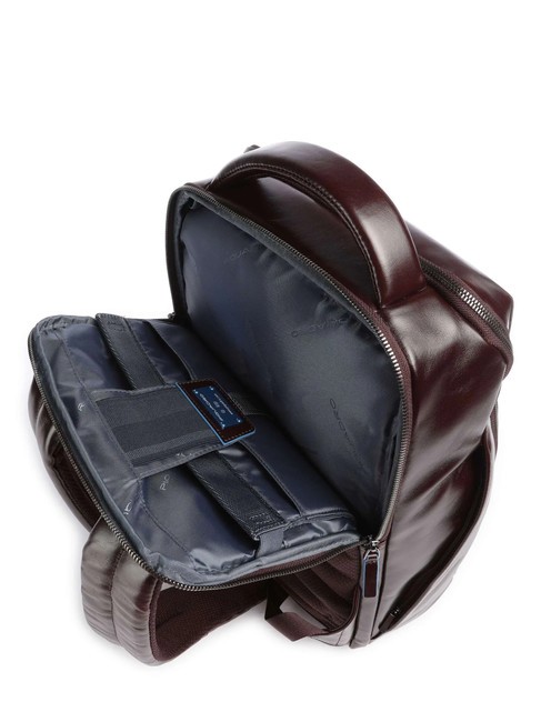 BLUE SQUARE Lederrucksack, 14-Zoll-Laptophalter MAHAGONI - PC-Rucks&auml;cke