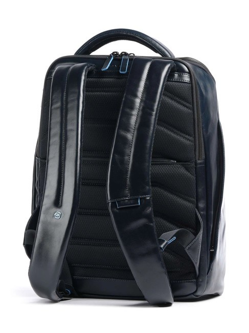 BLUE SQUARE Lederrucksack, 14-Zoll-Laptophalter Blau - PC-Rucks&auml;cke
