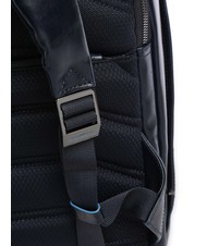 PIQUADRO BLUE SQUARE Lederrucksack, 14-Zoll-Laptophalter Blau - PC-Rucks&auml;cke - 3