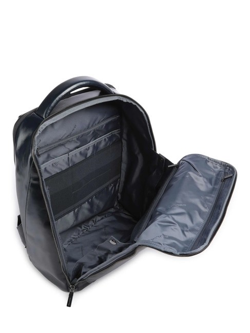 BLUE SQUARE Lederrucksack, 14-Zoll-Laptophalter Blau - PC-Rucks&auml;cke