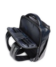 PIQUADRO BLUE SQUARE Lederrucksack, 14-Zoll-Laptophalter Blau - PC-Rucks&auml;cke - 5