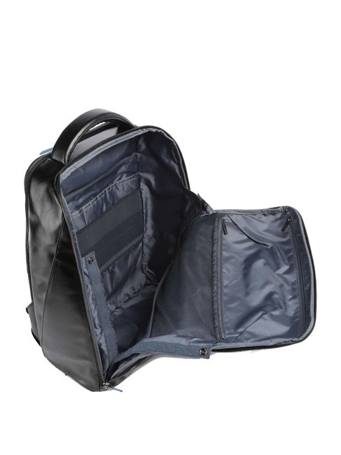 BLUE SQUARE Lederrucksack, 14-Zoll-Laptophalter Schwarz - PC-Rucks&auml;cke