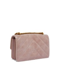 PINKO LOVE ONE MINI Mini-Tasche aus Spaltleder - Damentaschen