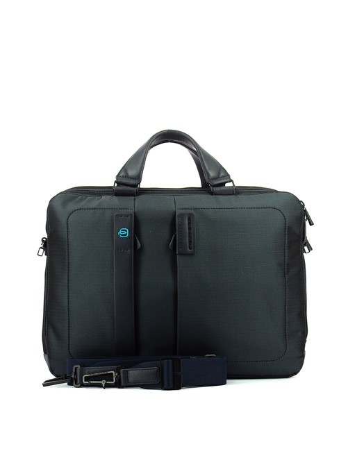 P16 Aktentasche f&uuml;r PC 15,6 "- iPad 10,5" CHEVRON BLAU - Arbeitstaschen