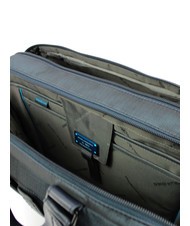 PIQUADRO P16 Aktentasche f&uuml;r PC 15,6 "- iPad 10,5" CHEVRON BLAU - Arbeitstaschen - 5