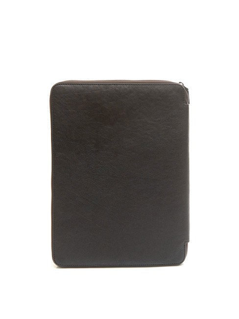 CAMPIONARIO - BLACK SQUARE A4-Klemmbrett aus Leder dunkelhaarig - Tablettmappe &amp; Organizer