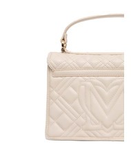 LOVE MOSCHINO QUILTED Aktentasche mit Schultergurt Elfenbein - Damentaschen - 3